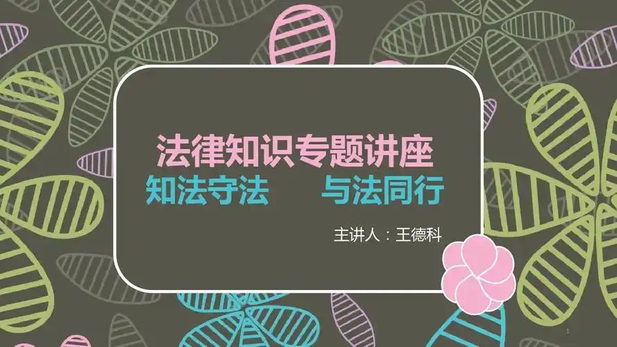 法律知识讲座ppt课件.pptx_文档猫