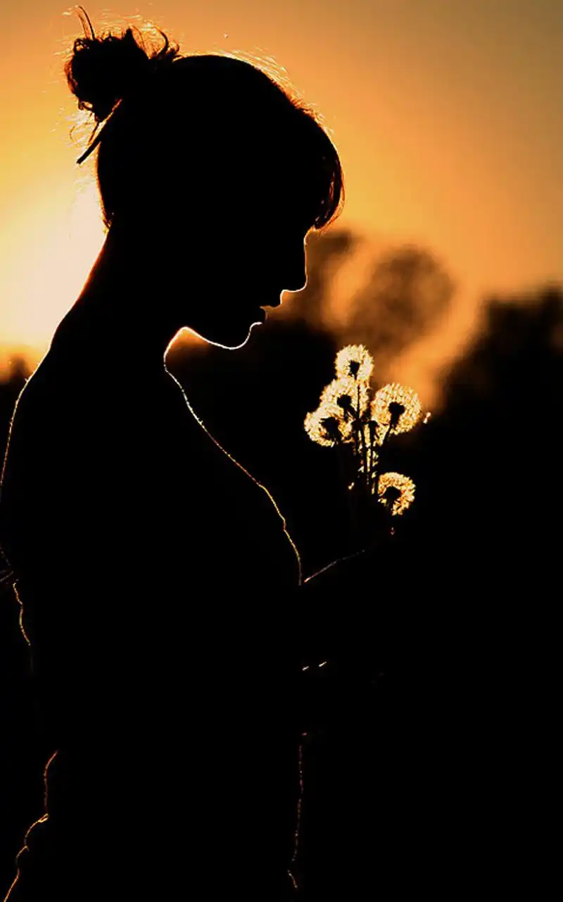 精选唯美人物剪影图片手机壁纸