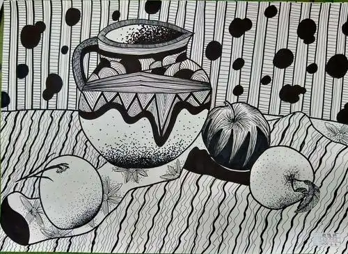 写生线描装饰画