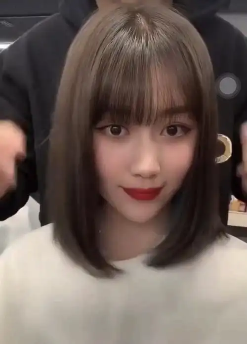 初恋头挂耳染初恋女友发型