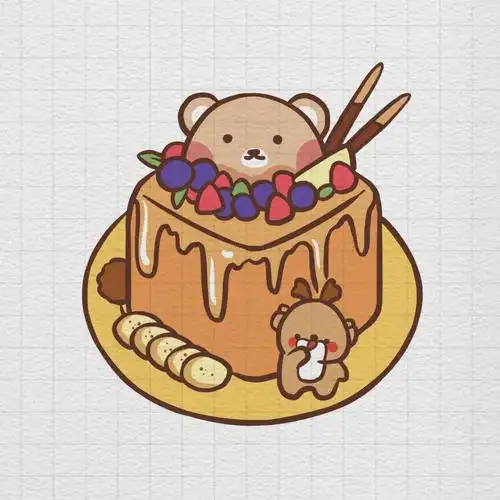 简笔画今日份甜品