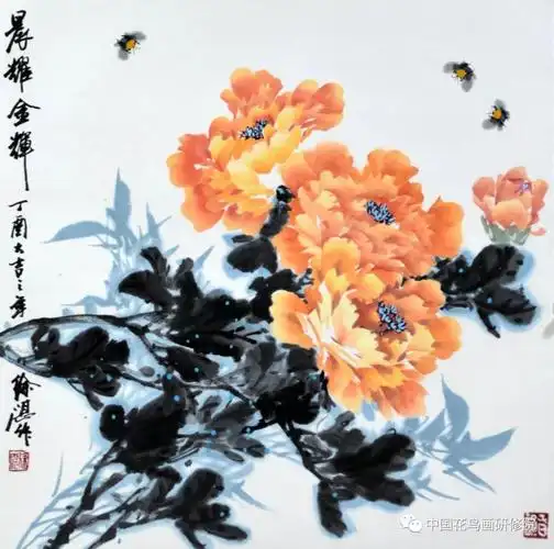 不可不知的国画牡丹搭配寓意附徐湛教授牡丹作品欣赏