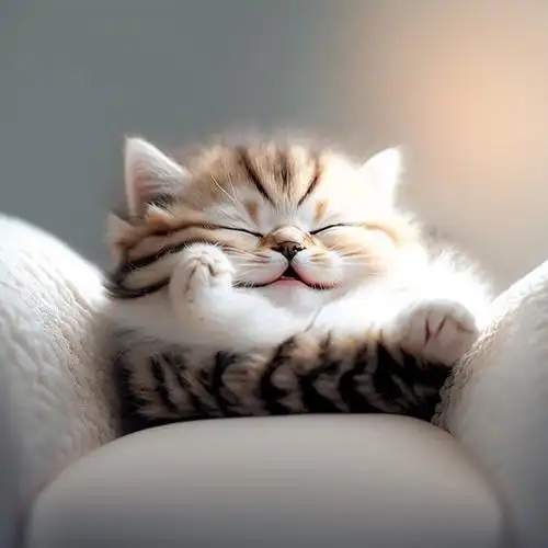 奶奶出院后把小猫咪高兴坏了