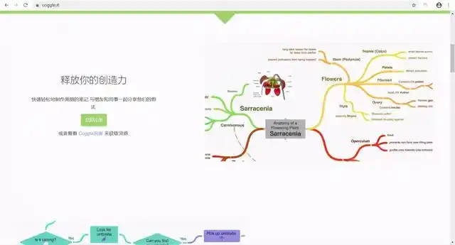 新兴行业 正文 coggle是一个在线工具,用于创建和共享思维导图和流程