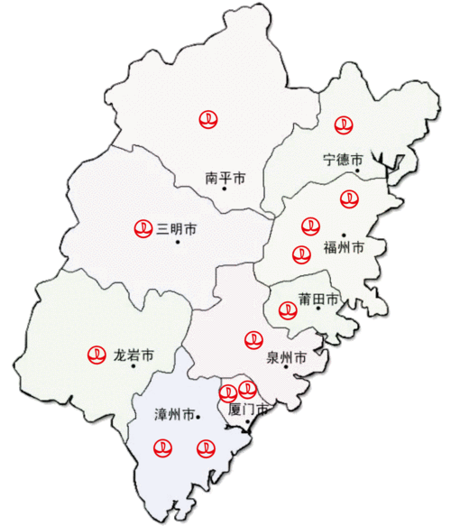 福建省万达广场分布图 浙江省万达广场分布图