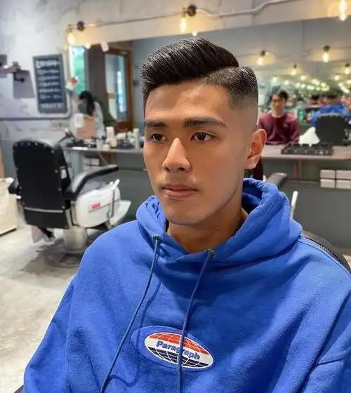 五款男士两侧短中间长的发型-两边剃光发型-帅哥发型网