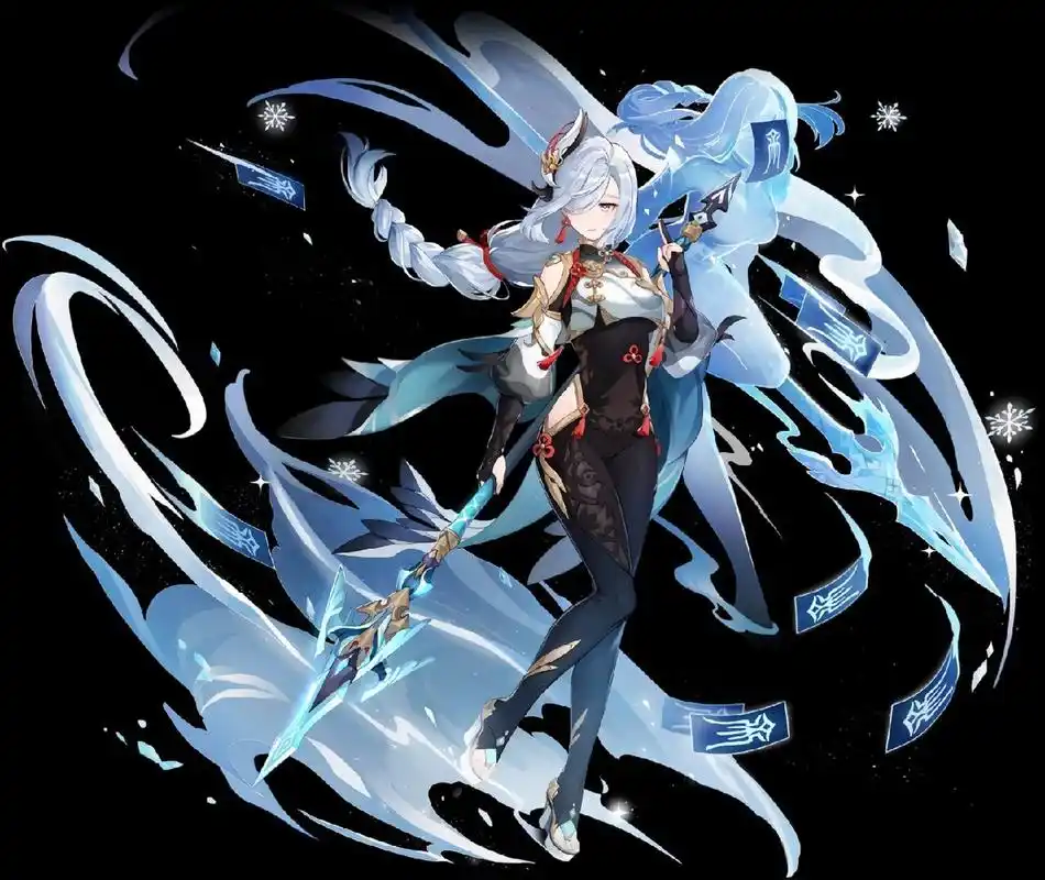 原神高清立绘④ 长按图片即可保存 这一弹按顺序是:魈上仙,申鹤,钟离