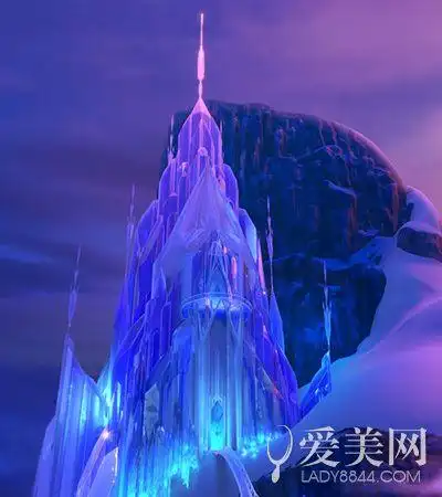 作品图片|幼儿园冰雪奇缘简笔画背景城堡艾莎公主的冰雪城堡简笔画
