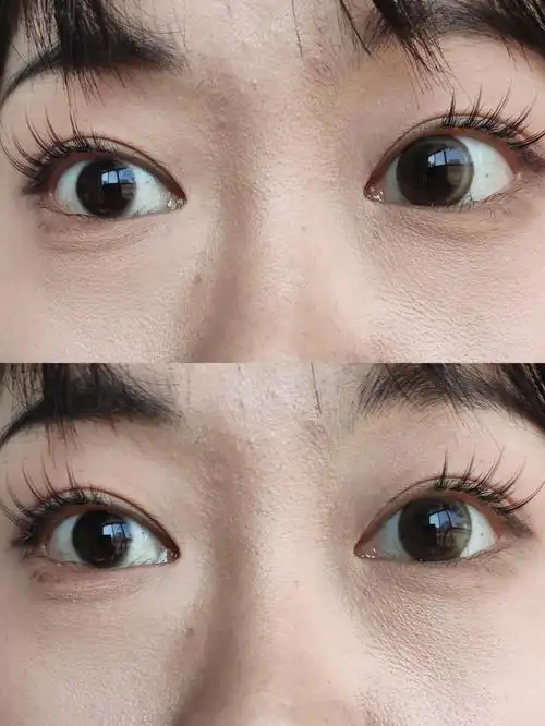 小眼猪猪别买手冲日光黑眼珠真的衔接不上