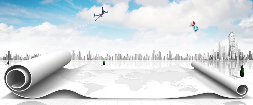 商务办公科技大气蓝色背景ppt课件 - 当图网