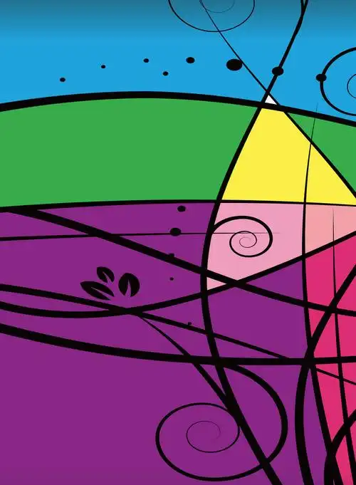 抽象艺术色块分布背景素材