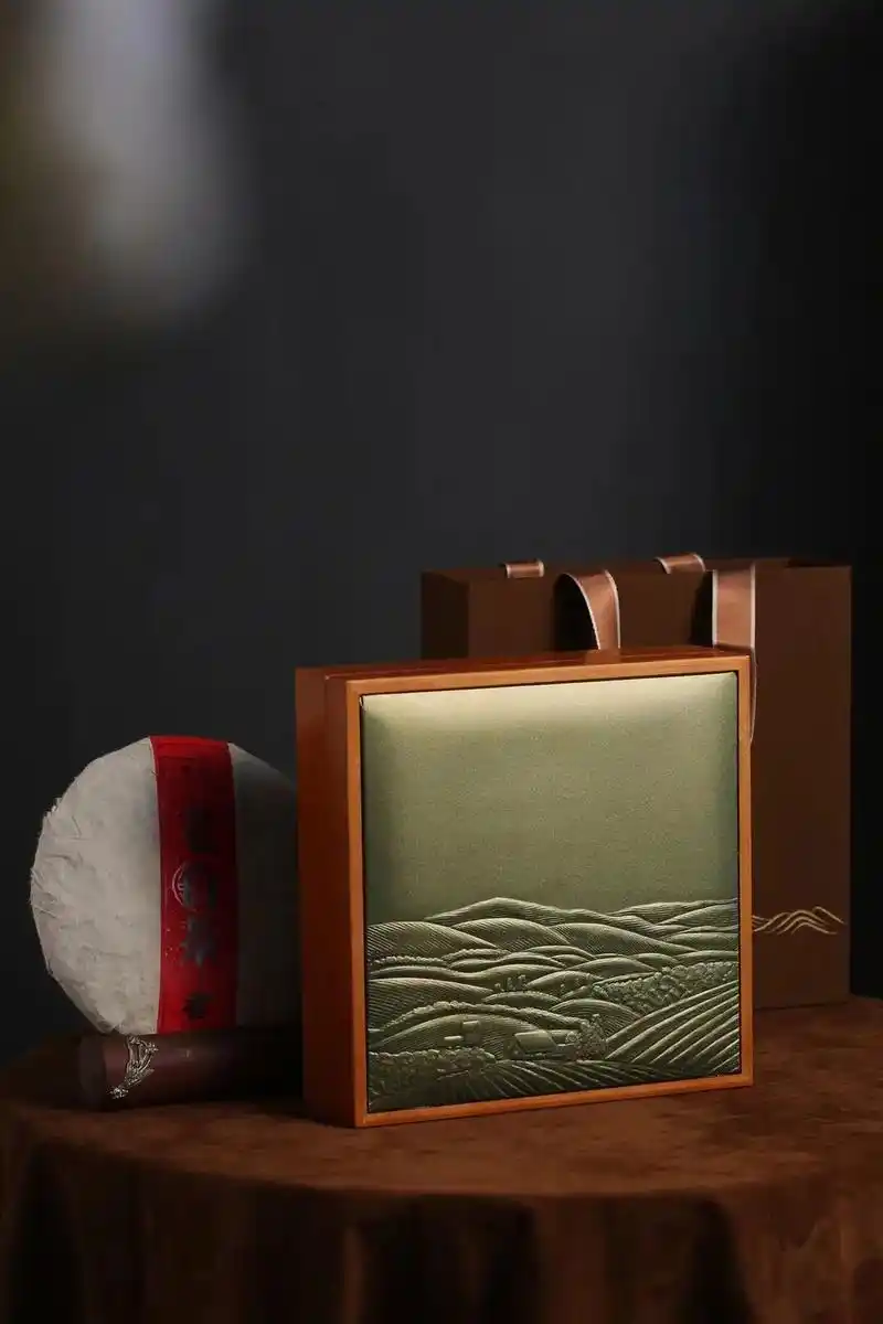 高档竹盒普洱茶茶饼包装盒礼盒.