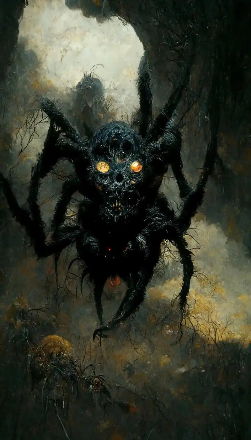 蜘蛛.#暗黑系 #视觉艺术 #壁纸#图文扶持计划 - 抖音