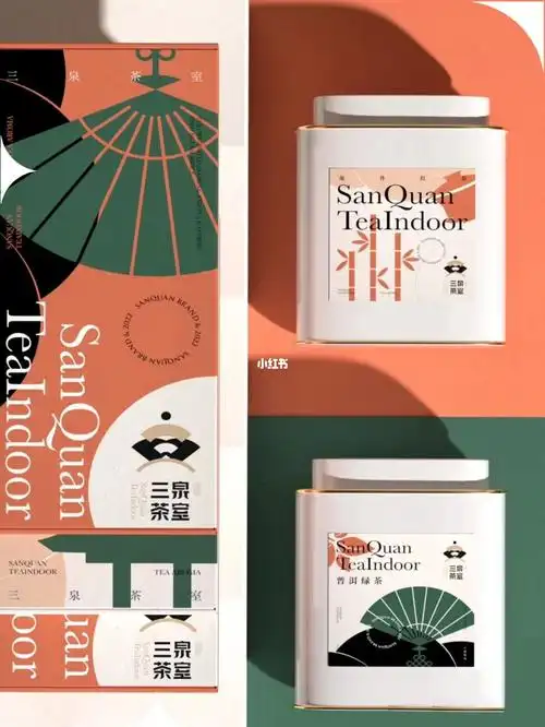 雅致中式风茶叶文创品牌