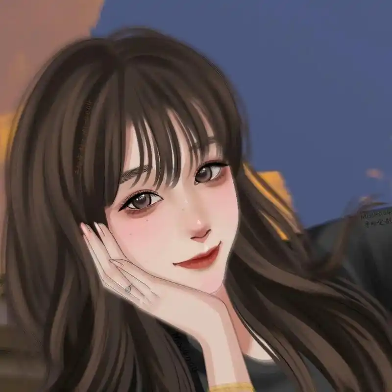 手绘头像 | 高冷女生漫画头像 这种感觉爱了爱了～ 照片在后面 手绘