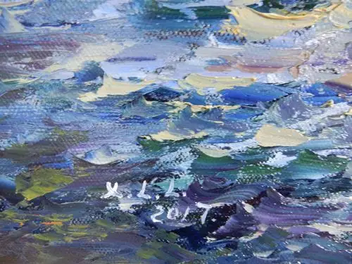 徐莉莉《扬帆起航》大尺幅原创布面油画