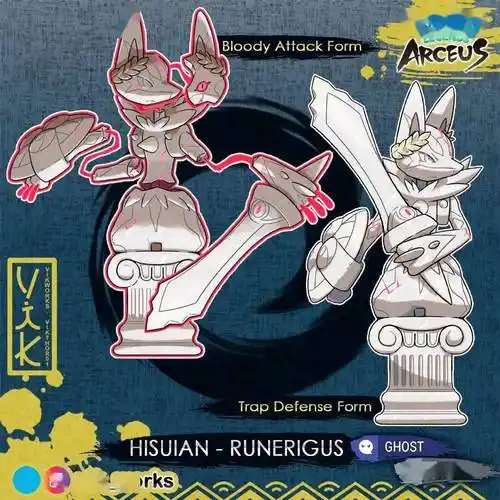 脑洞国外画师自制洗翠地区形态宝可梦