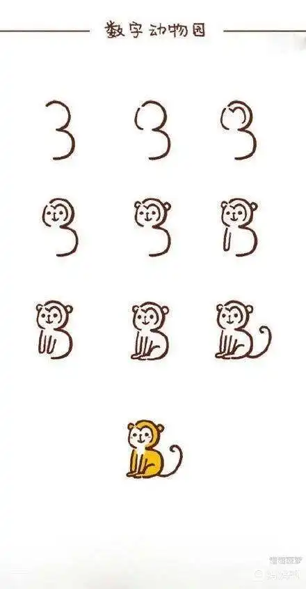 数字简笔画图片大全幼儿园数字简笔画图片大全