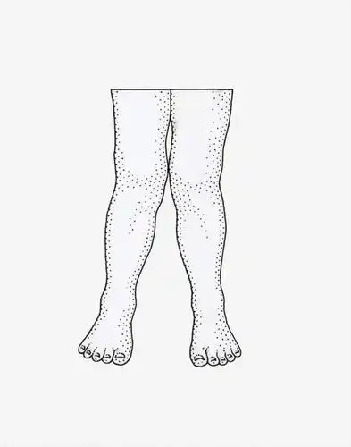 西方人,儿童,腿部,脚,脚趾,脚趾甲,腿,一个人,无人,站,竖图,黑白,插画