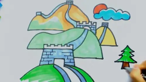 长城简笔画怎么画?
