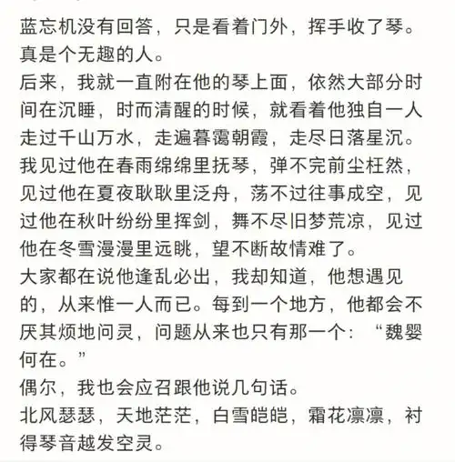 蓝忘机等一不归人