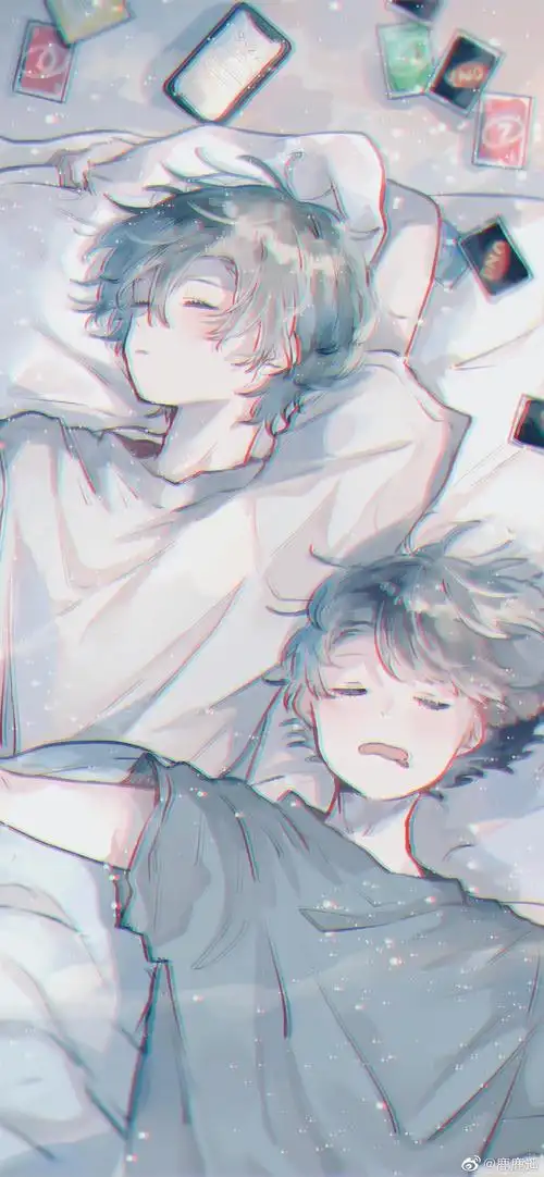 男生 cr:@见水印手绘插画/漫画少女/可爱卡通/旧漫壁纸/锁屏屏保/聊天