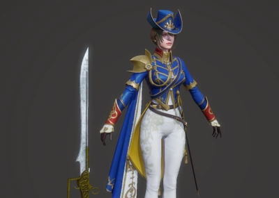 次世代 pbr 中世纪 皇家女护卫 女剑士 宫廷剑士 卫兵 女护卫 西洋