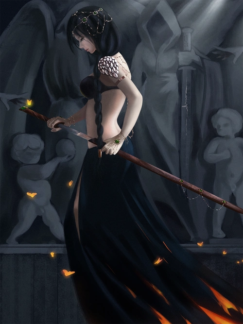 鬼刀风铃公主临摹