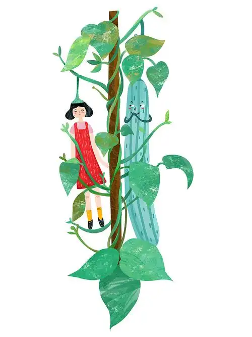 麻麻的丝瓜|插画|创作习作|三木木淋 - 原创作品 - 站酷 (zcool)