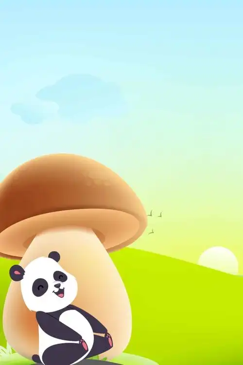 卡通可爱熊猫图案