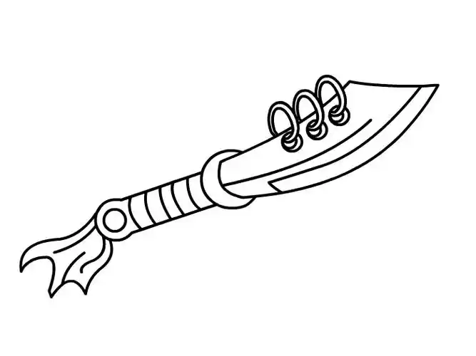 刀怎么画简单又霸气 霸气的刀怎么画 最简单的刀怎么画 如何画帅气的
