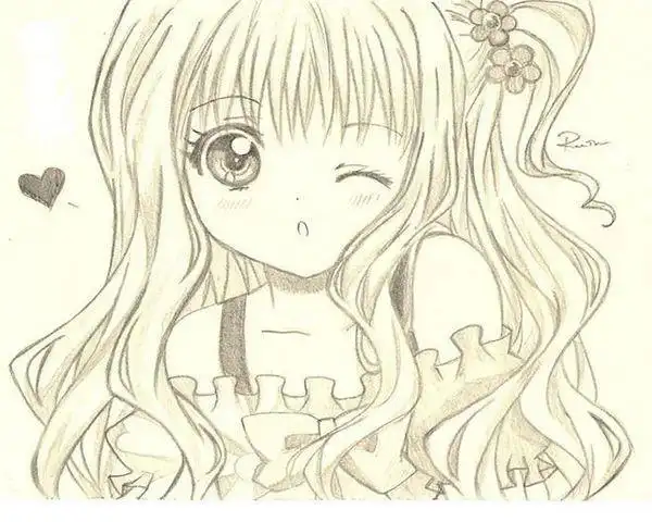 动漫女生图片简笔画图片大全动漫少女简笔画绘画教程卡通女孩简笔画