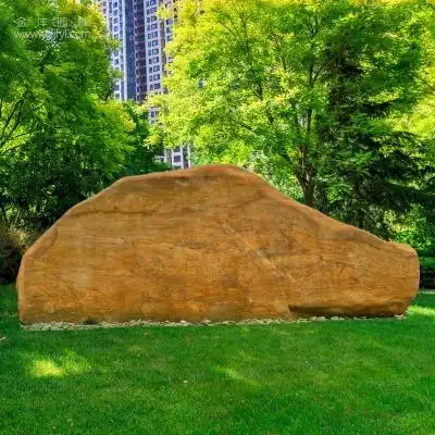 大型黄蜡石,刻字招牌石,园林景观石头,校训石,s-29