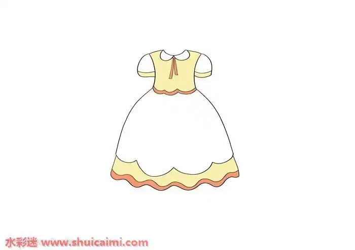 公主裙子怎么画公主裙子简笔画画法