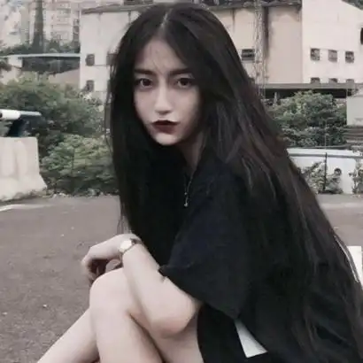 黑色霸气女生头像 高清暗色调的女头像黑色冷漠图片_女生头像_美头网