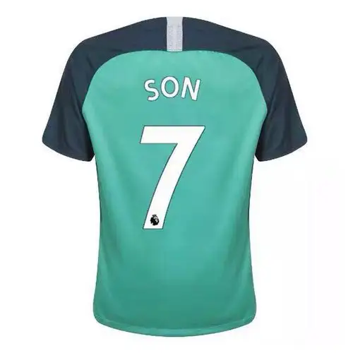 18-19热刺第二客场城市版足球服 7号孙兴民比赛欧冠球衣 919003