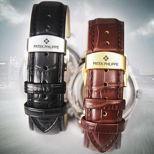 百达翡丽表带超级复杂功能计时系列6104g-001男女手表带19 20 22