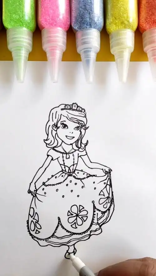 简笔画#简笔画苏菲亚公主