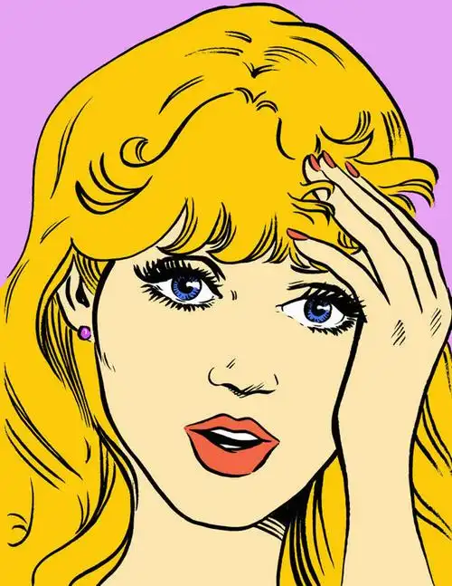 前额,头发,一个人,摸,竖图,插画,特写,留白,正面,复古,数码,科技,欧洲