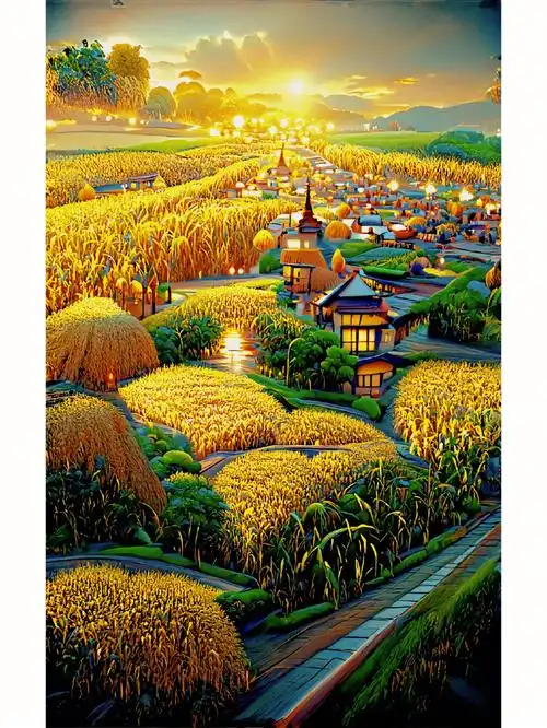 秋季是收获的季节,人间烟火里尽是欢喜#五谷丰登  #丰收的季节  #稻田