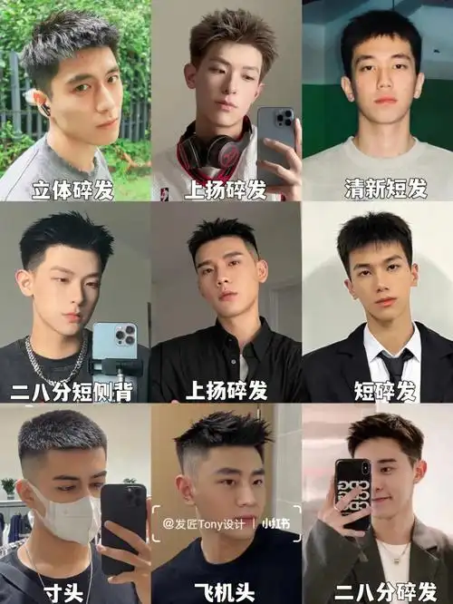 男士发型参考男生短发发型根据脸型选发型
