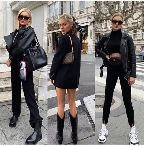 看不腻的欧美风穿搭,100套时尚博主街拍,简约个性女人范