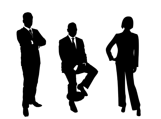 商务团队人物剪影高清免抠素材图片(16张)