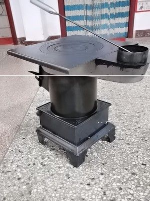 大号煤炭燃煤炉火炉子取暖炉室内铁炉子焊接烧柴烧水家庭两用烤炉