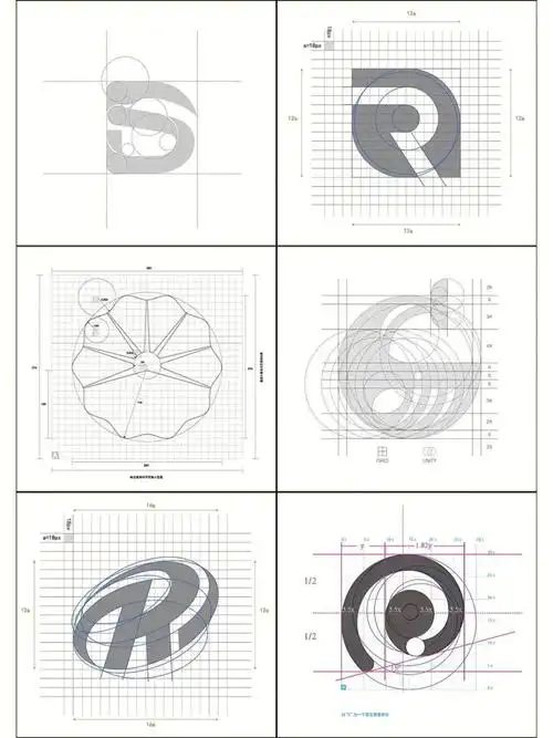品牌logo设计标准制图案例欣赏标志设计
