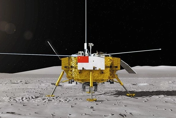 嫦娥四号进入太空, 完成月背精准着陆, 其探测器执行任务