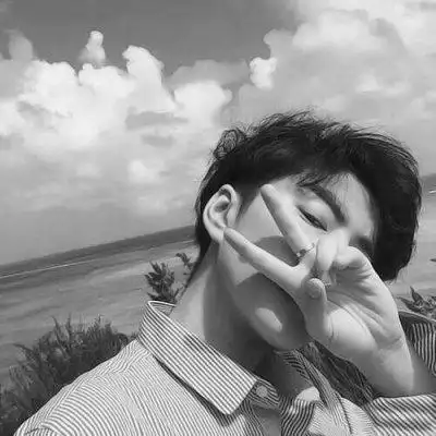 黑白头像深情男生霸气冷酷图片