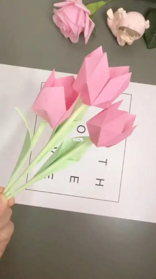 学不会的姐妹我把手寄给你#折纸教程  #折纸手工教程  #郁金香