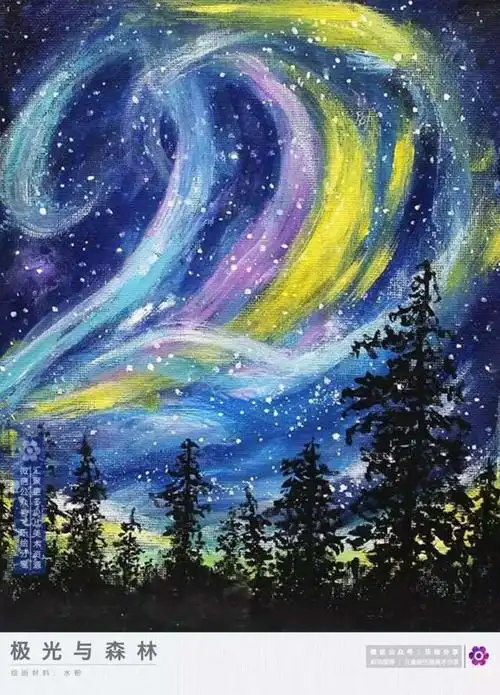 星空儿童画星空儿童画图片大全简单漂亮