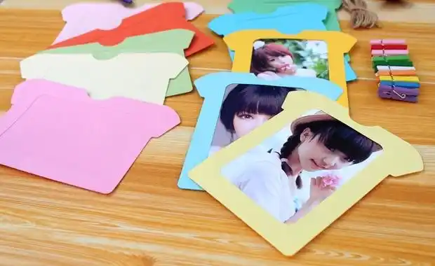 3567寸创意卡通蝴蝶diy照片墙韩式悬挂组合纸质简易相框相片墙